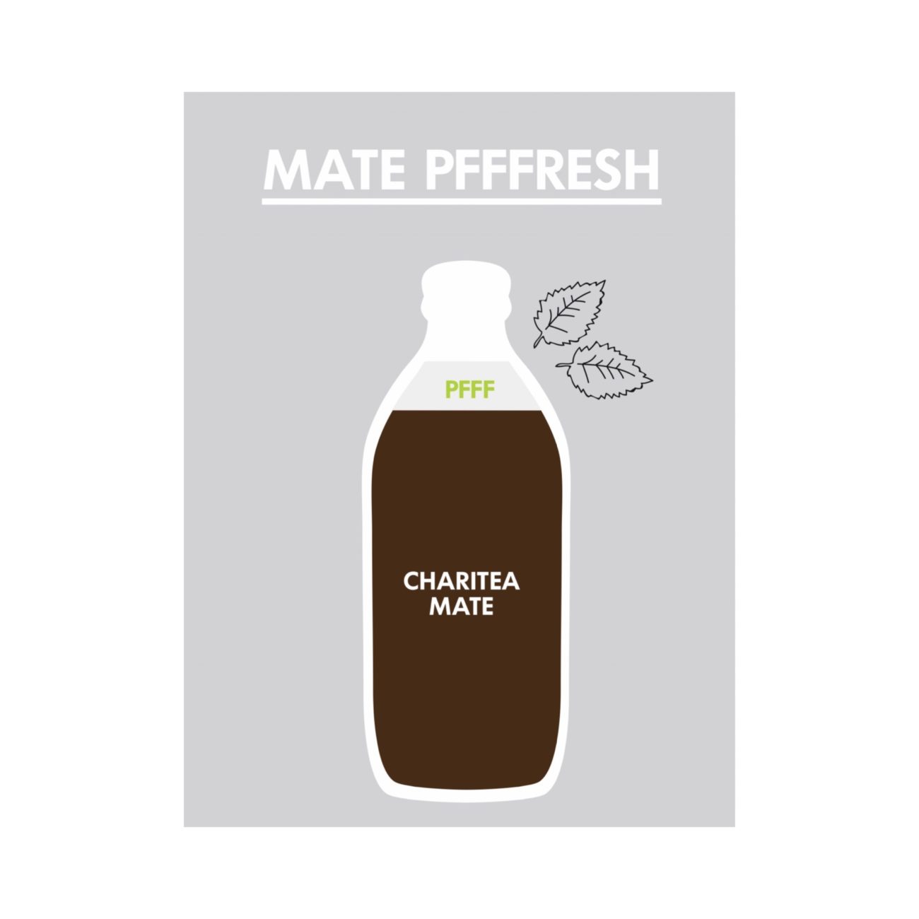 PFFF, Bio, Pfefferminzlikör, Mate, ChariTea, Drink, Logdrink
